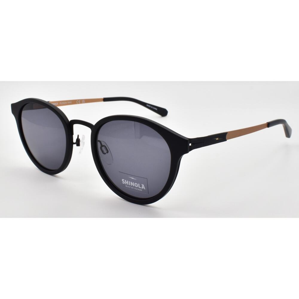 Shinola by Flexon SH3700S 001 Sunglasses 50-22-145 Matte Black / Gray